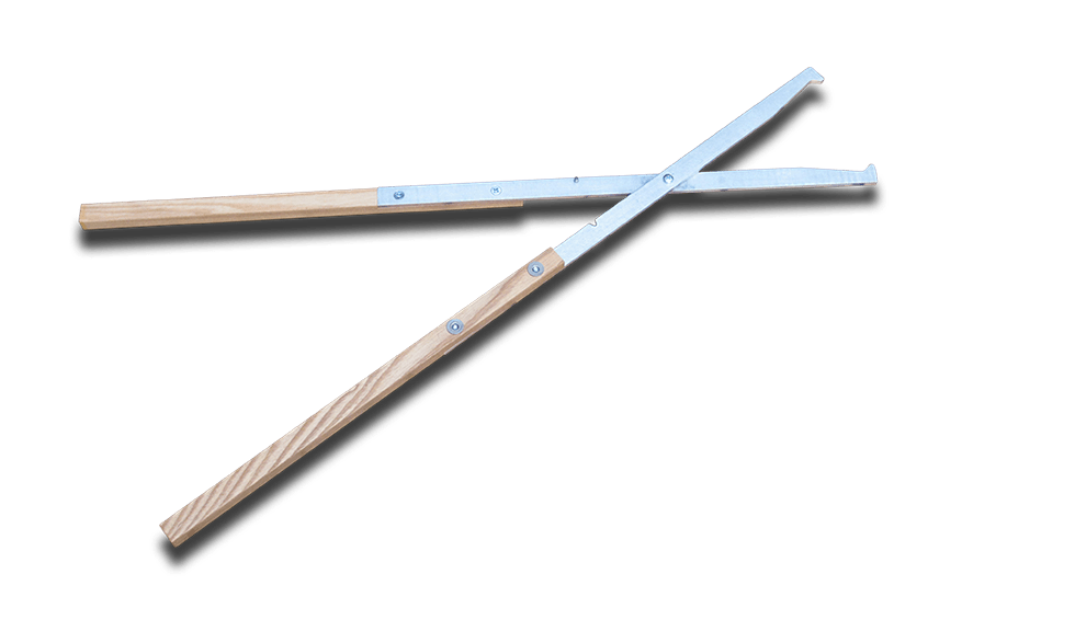 Campfire Tongs fireplace tool on clear background